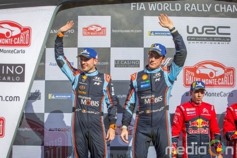현대자동차 월드랠리팀, WRC 몬테카를로 랠리서 제조사 부문 1위 달성